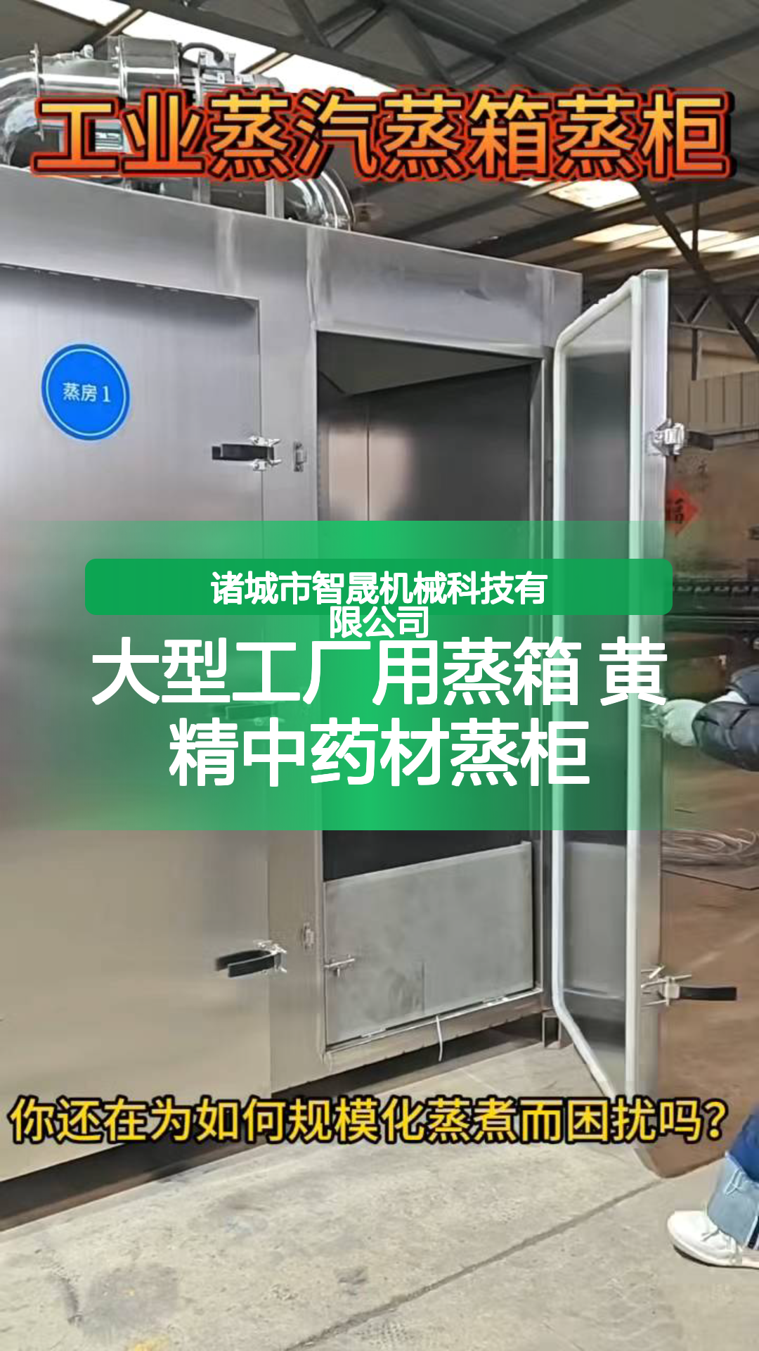 大型工厂用蒸箱 黄精中药材蒸柜