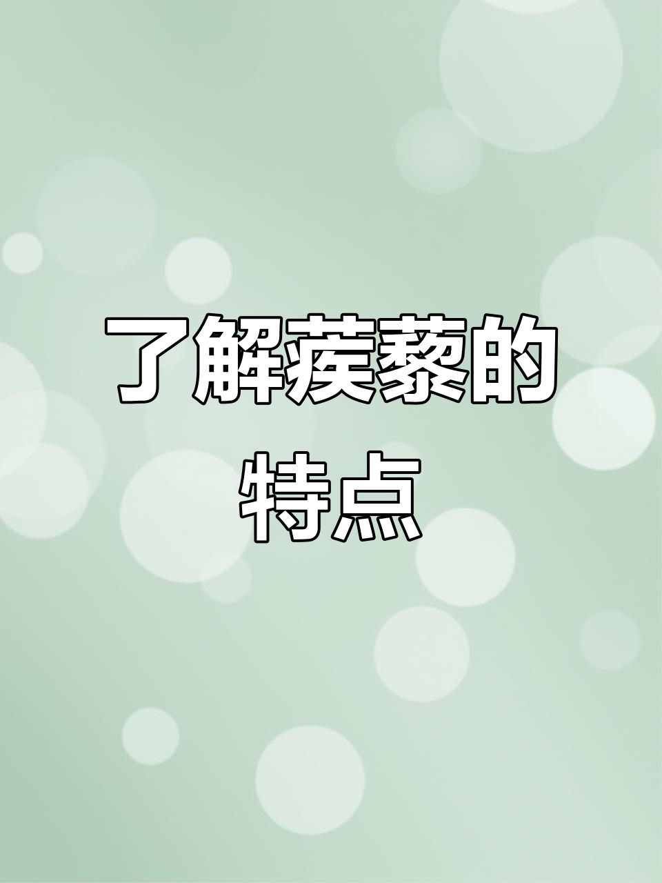 蒺藜:刺蒺藜与白蒺藜的真相