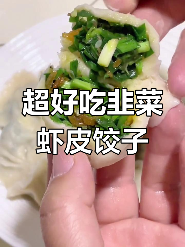 韭菜虾皮饺子馅做法,超厚实美味!