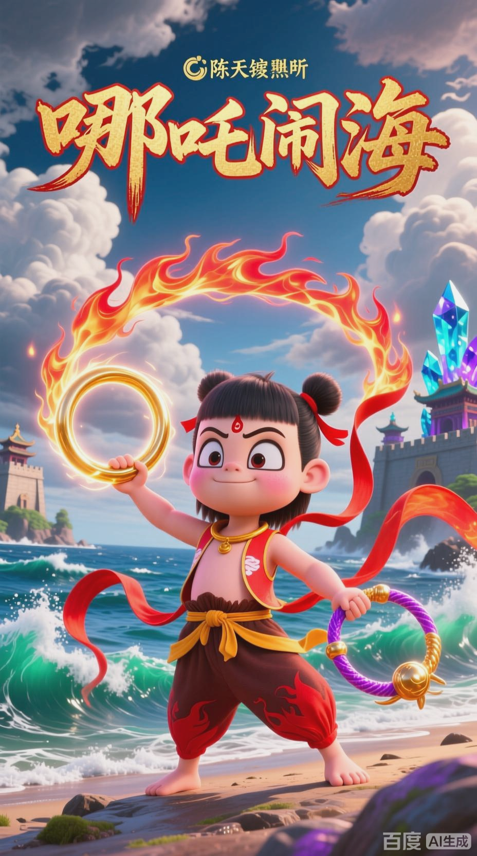 哪吒闹海,3D卡通新演绎