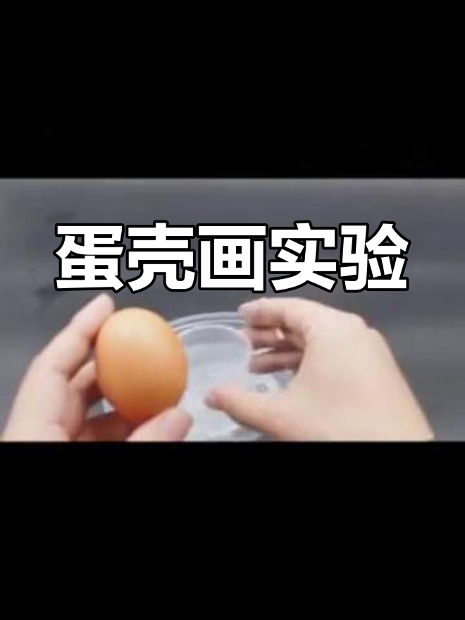 用白醋和鸡蛋壳画画,简单又有趣!
