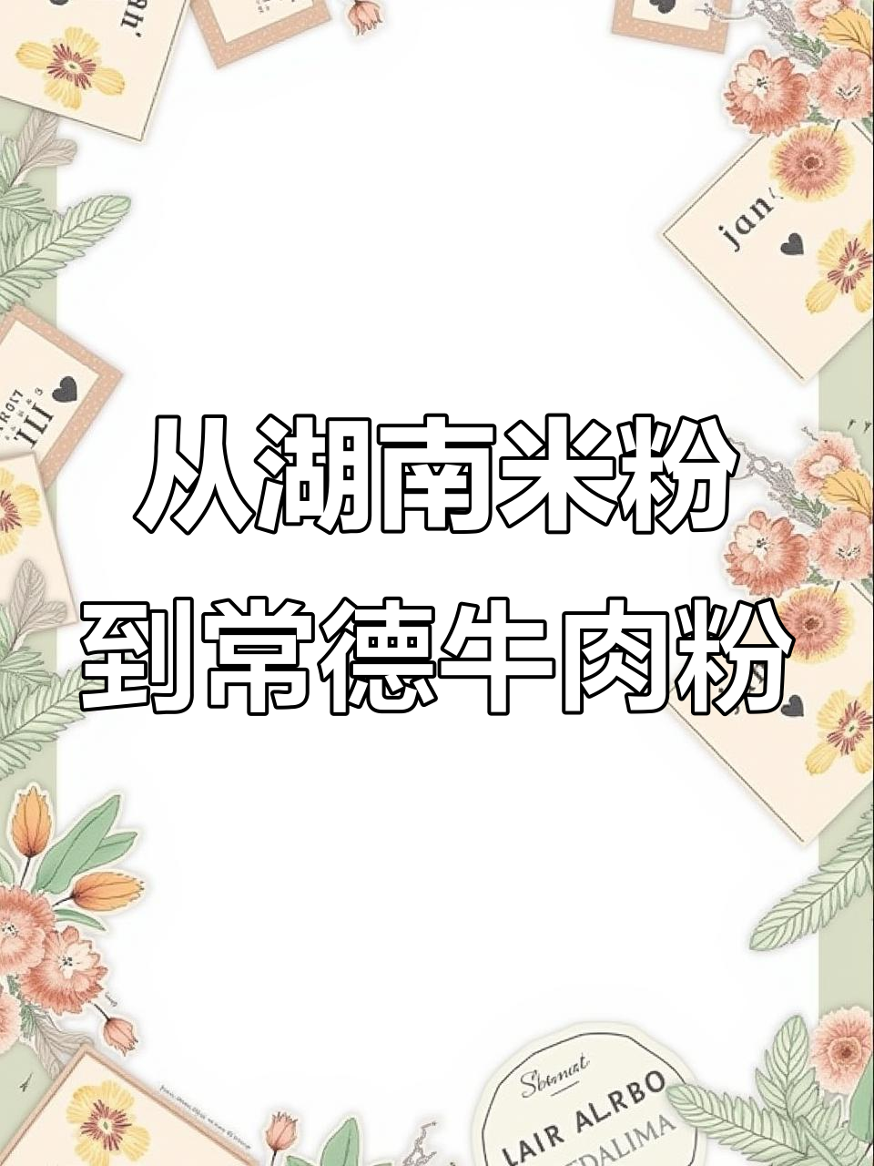 跨行创业,从湖南米粉到常德牛肉粉的转变