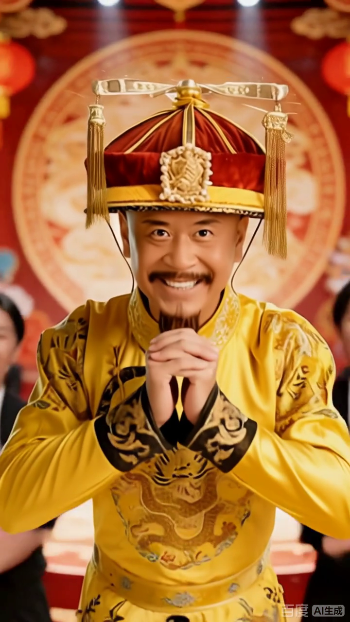 皇帝笑盈盈送福来