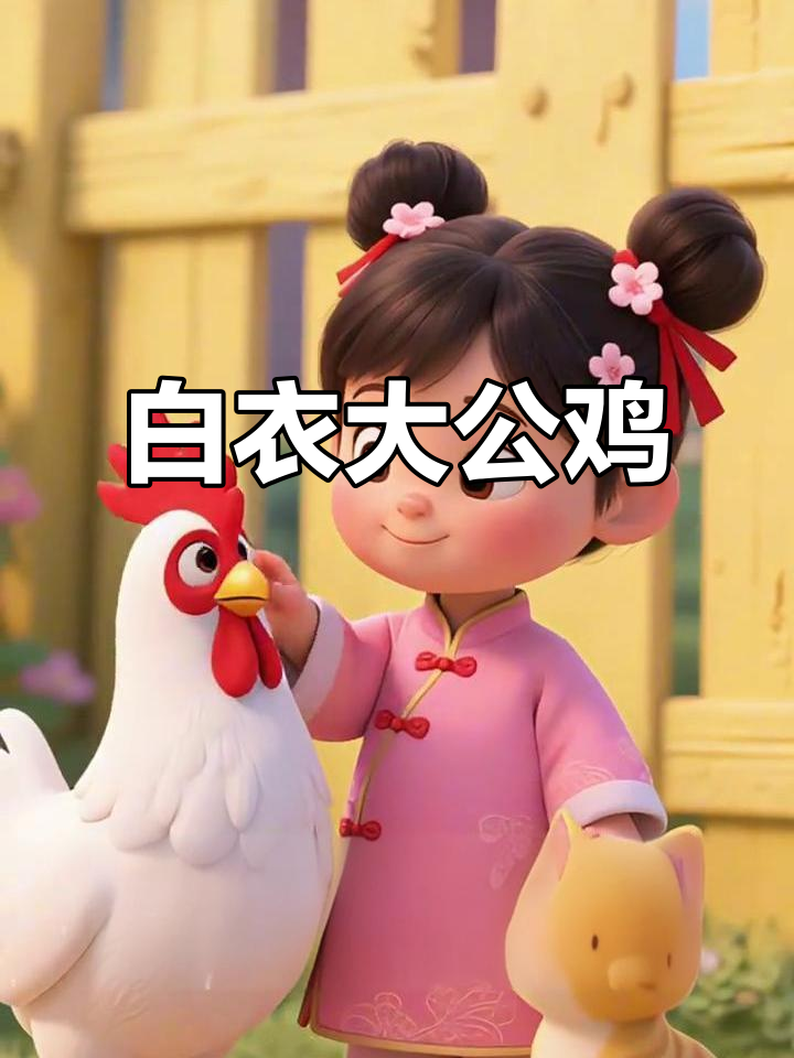 大白鸡戴红冠,唐诗《画鸡》朗诵启蒙