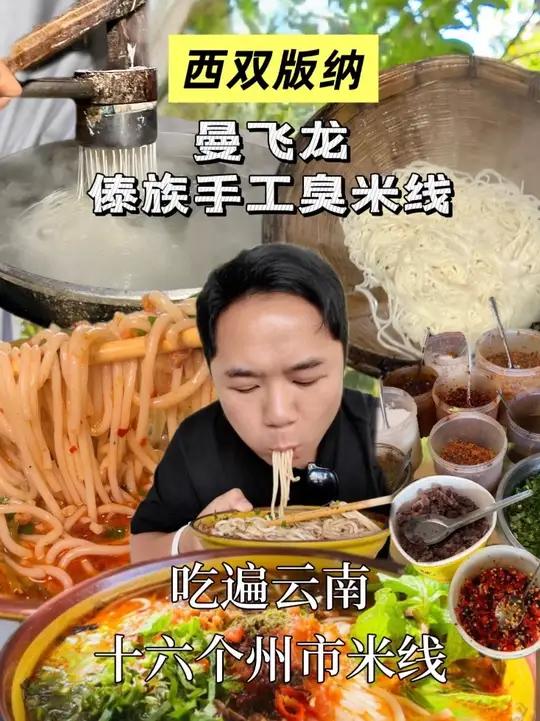 西双版纳手工酸浆臭米线 吃遍云南十六个州市的米线-西双版版-曼飞龙手工酸浆臭米线