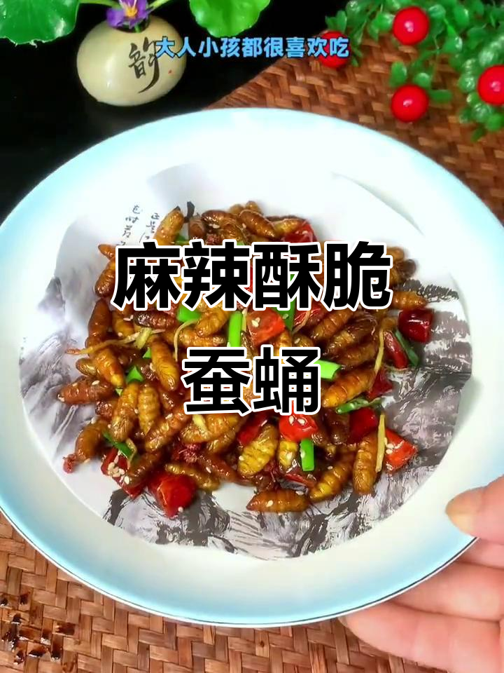 干煸蚕蛹,麻辣鲜香又营养,做法超简单