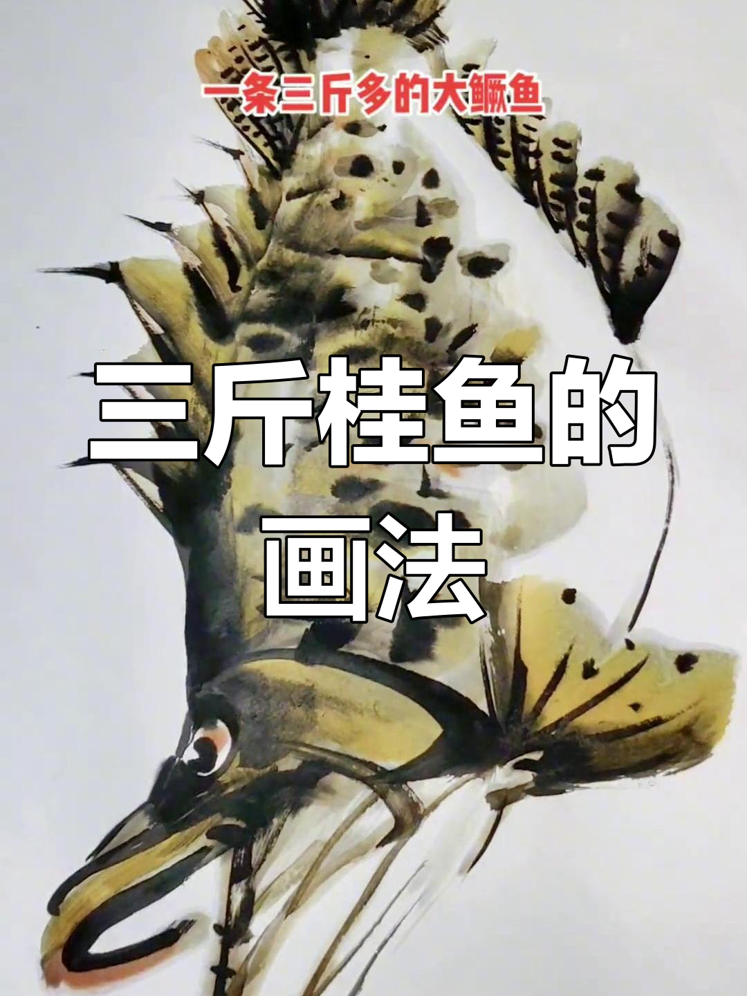 绘制三斤大鳜鱼,细节全解析
