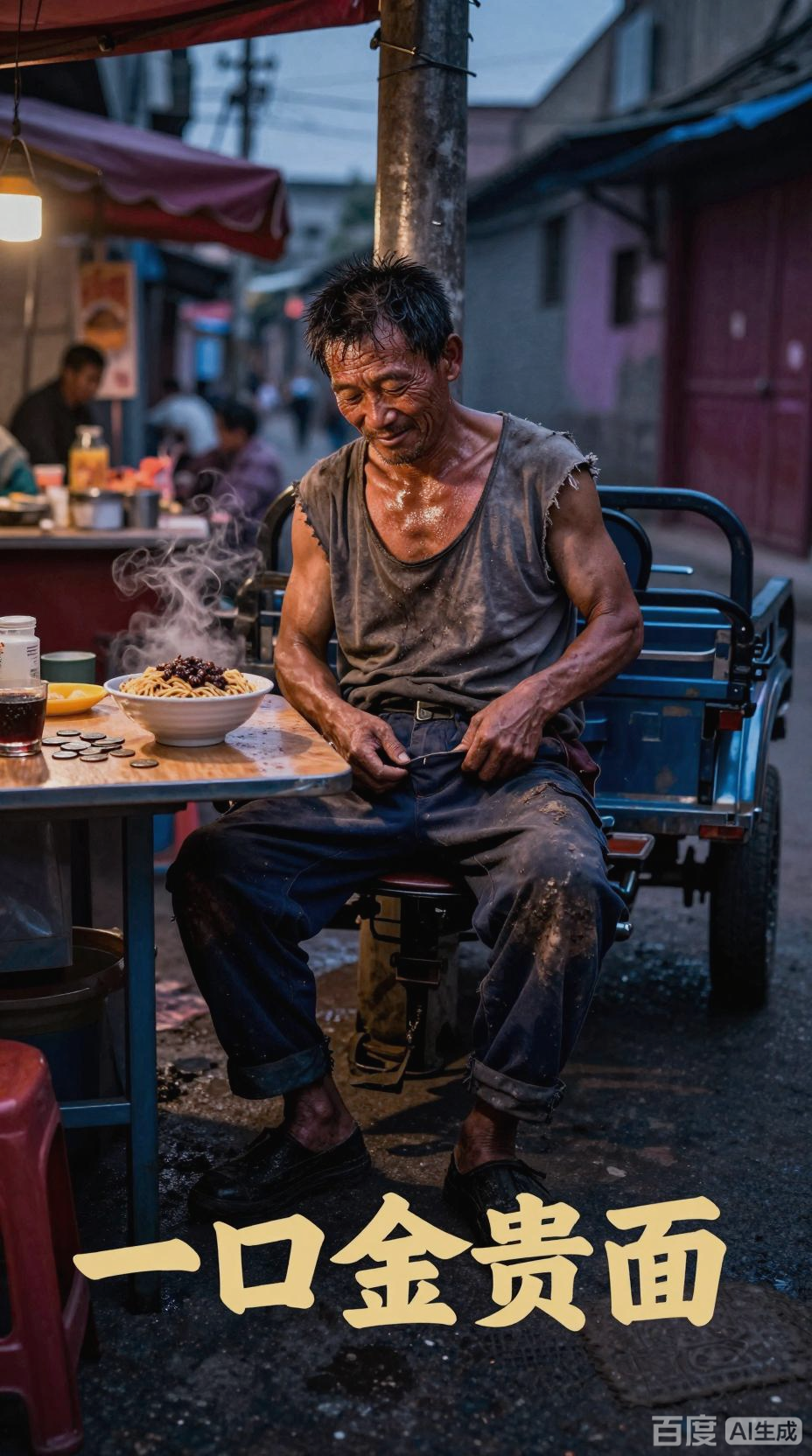 三轮车夫摆摊卖炸酱面,竟引来全城富豪排队!