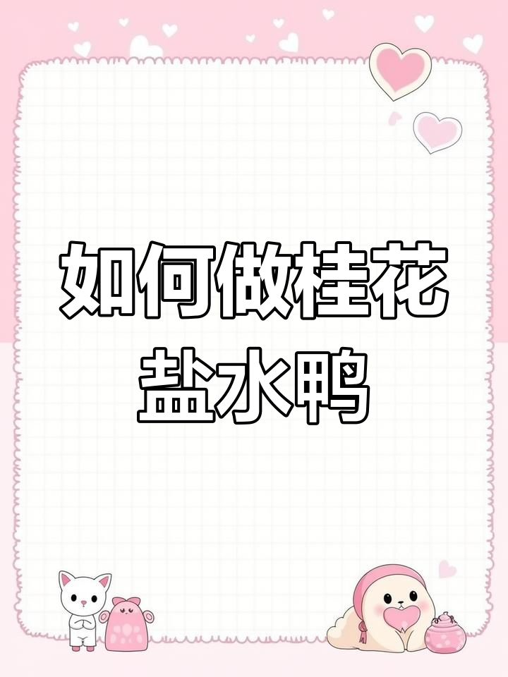 桂花鸭真空包装做法,轻松做出夏日美味盐水鸭