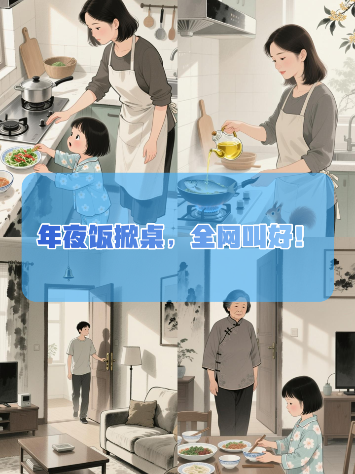 婆婆不让女儿上桌吃年夜饭，我当场掀翻一桌菜！