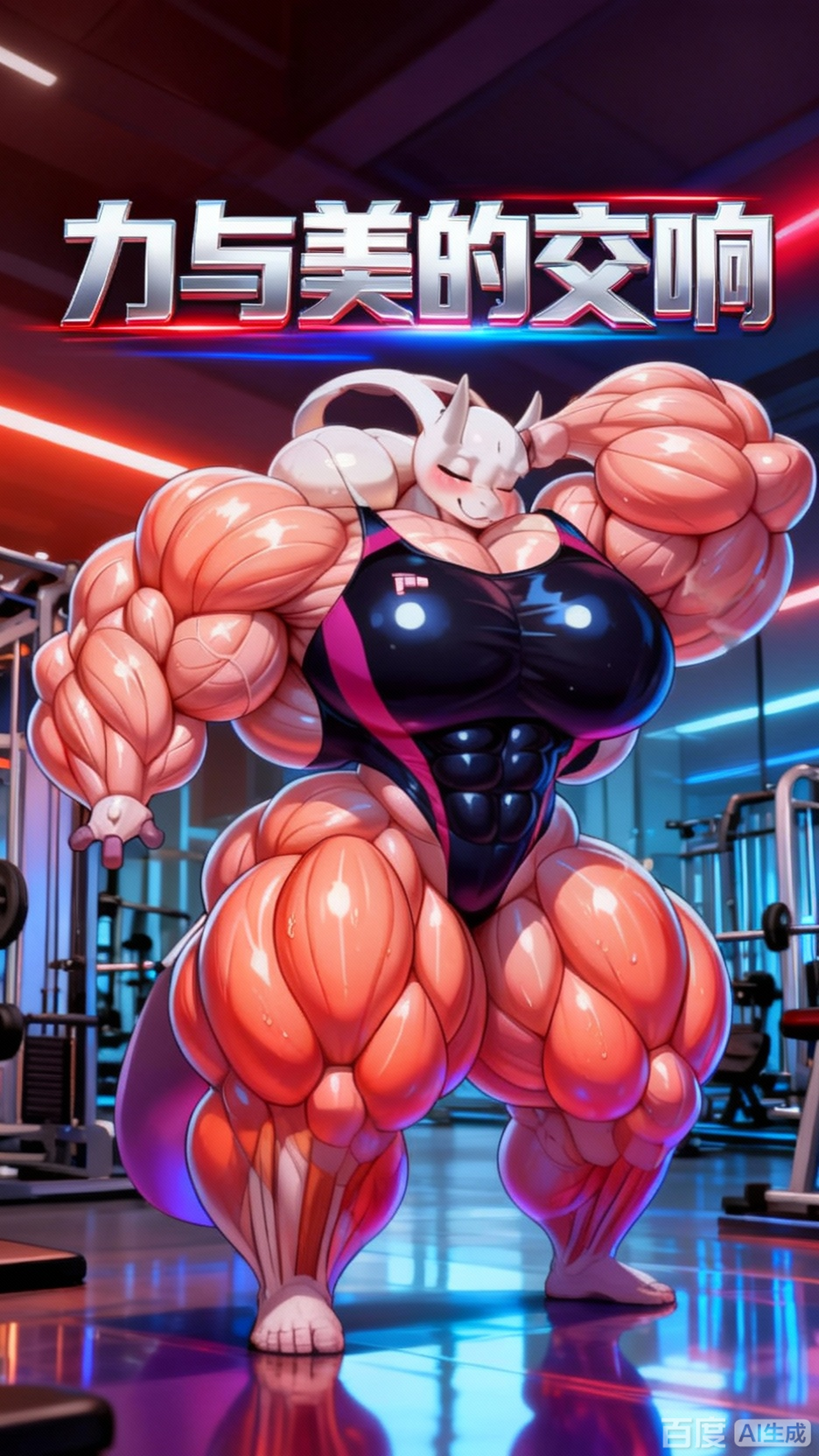 肌肉女的力量之美