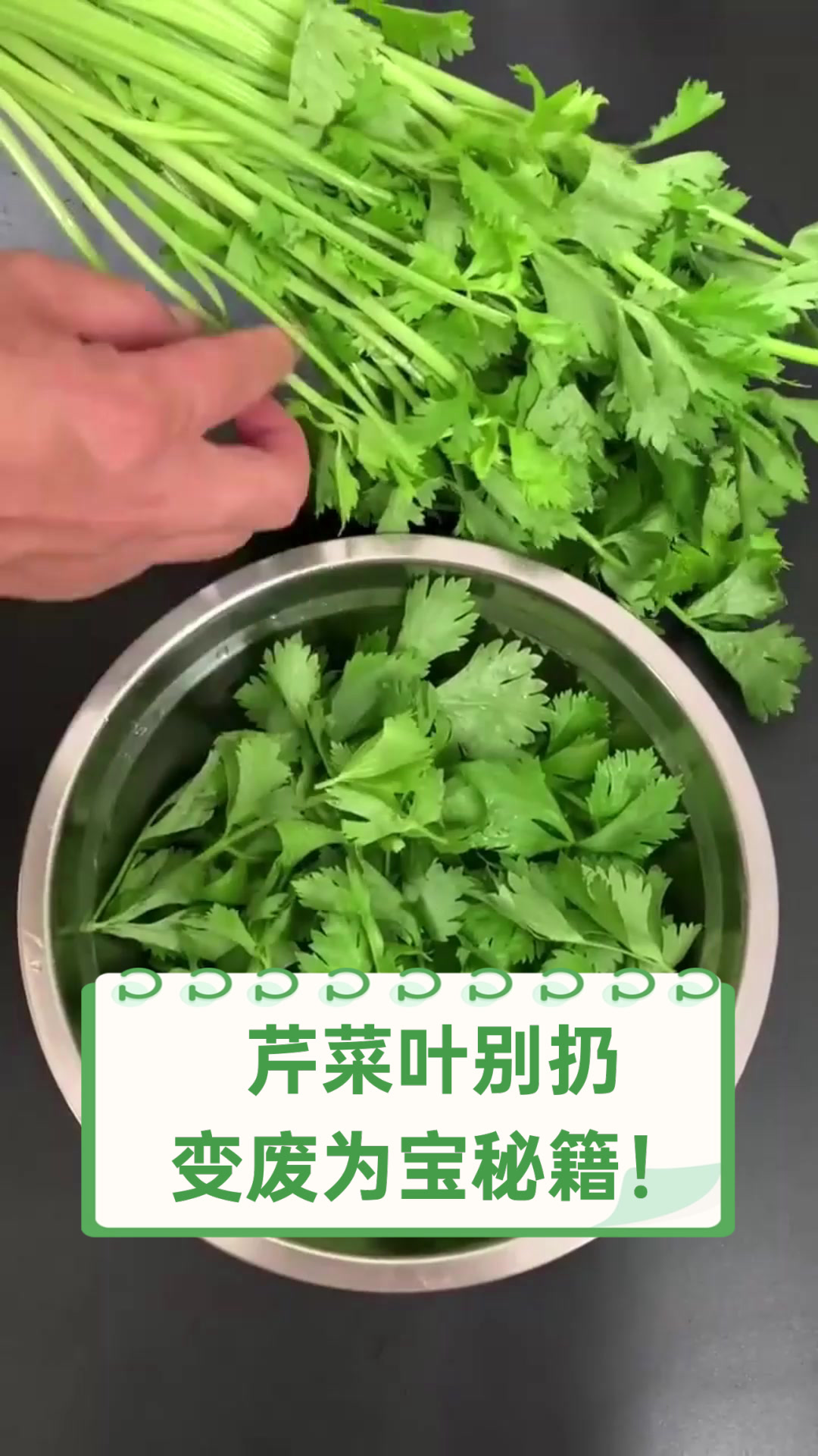 芹菜叶别扔，变废为宝秘籍！
