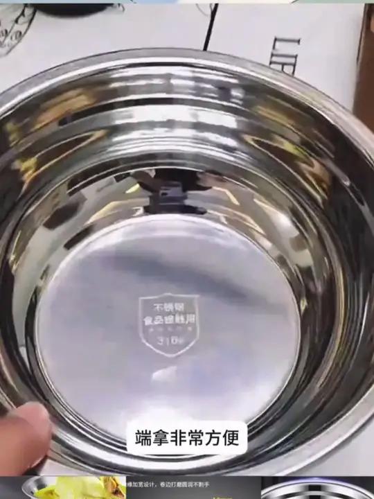 加厚316不锈钢家用汤盆吃饭碗米饭碗不锈钢汤碗