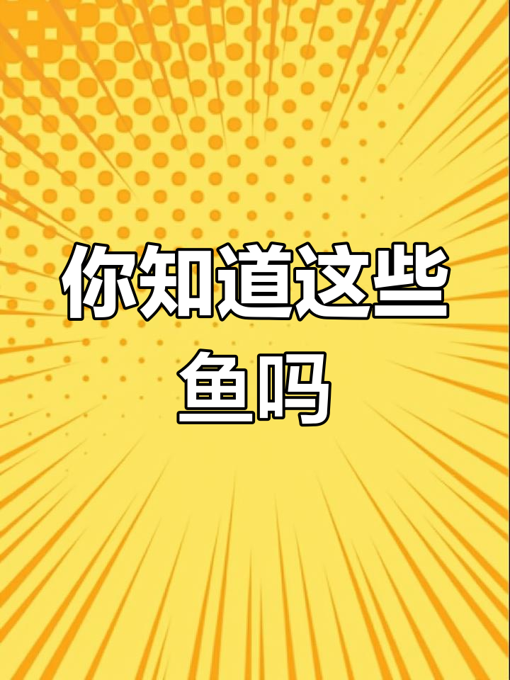 东山常见鱼类大揭秘