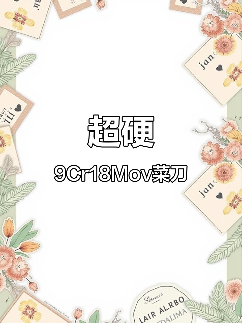 9Cr18Mov高硬度菜刀,锋利无比,轻松切割各种食材