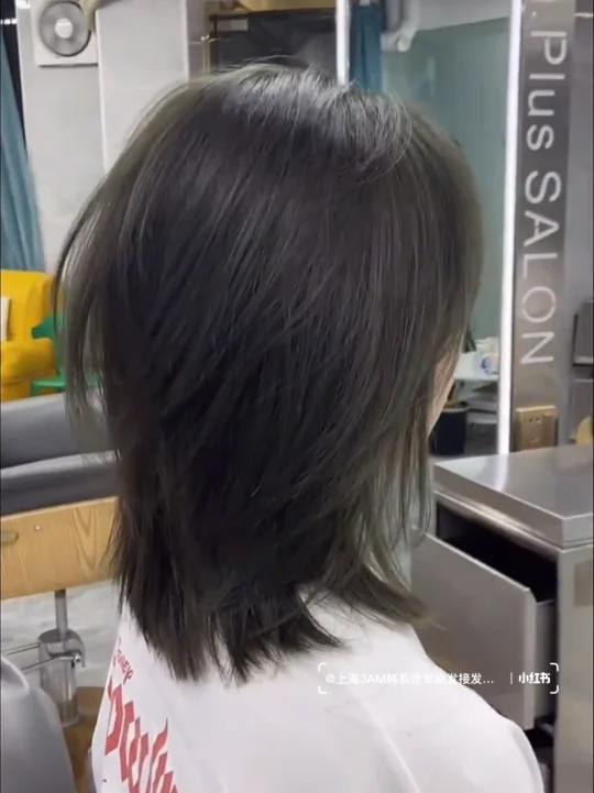初恋感锁骨发|圆脸大脸不能错过的减龄短发——3AM salon专业研发韩系发型 初恋感锁骨