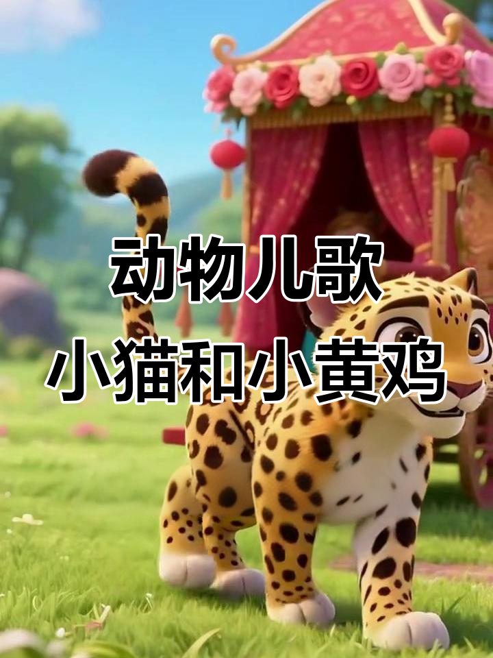 小猫、小豹与小黄鸡的奇妙儿歌,春天开花的故事