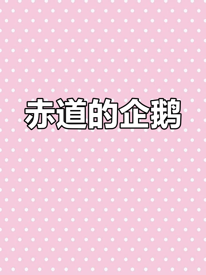 赤道上的企鹅奇观:秘鲁寒流带来的新家园