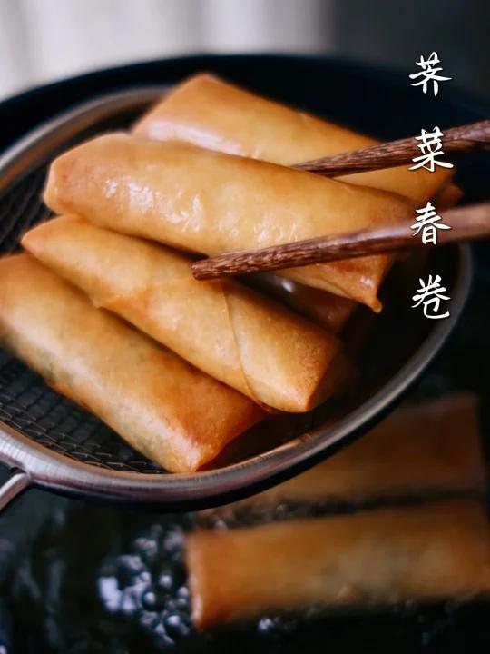四季之味——春 荠菜春卷 属于春天的味道