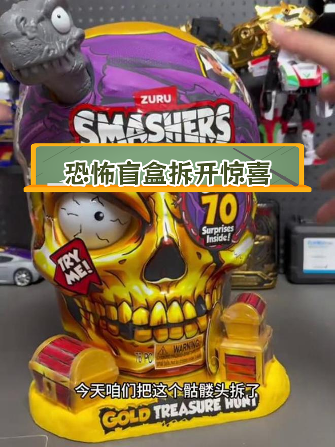 神秘骷髅藏宝箱,鲨鱼恐龙大对战
