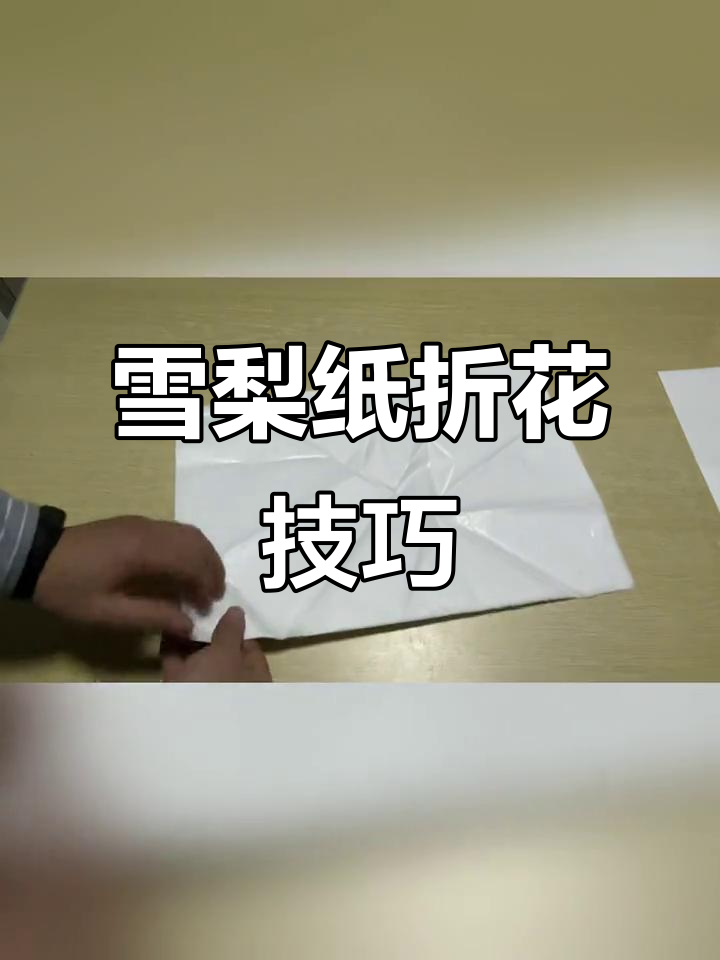 雪梨纸折花教程,轻松做出美丽蛋糕装饰