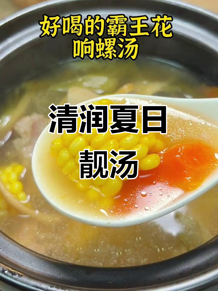 广东阿妈夏季必备清润汤,花胶响螺煲出满满营养