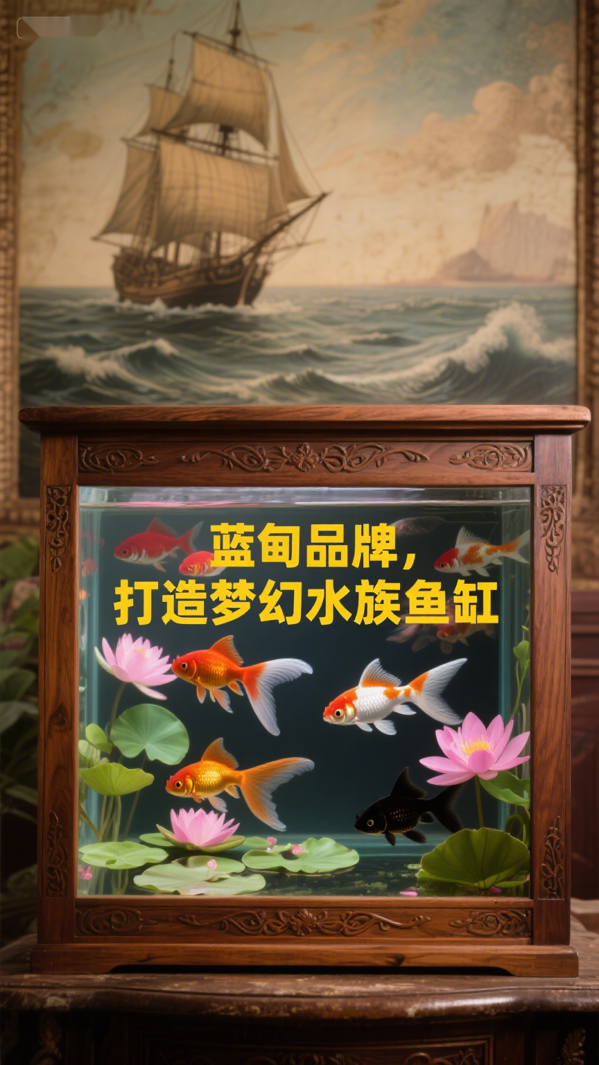 蓝甸品牌打造梦幻水族鱼缸
