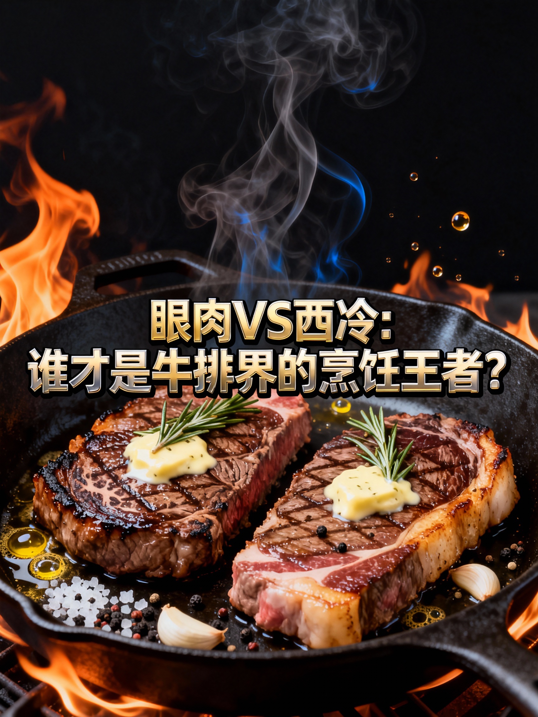 眼肉VS西冷:谁才是牛排界的烹饪王者?