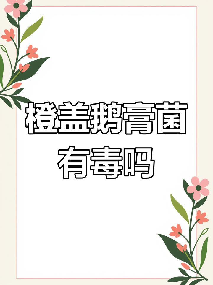 橙盖鹅膏菌的毒性分析