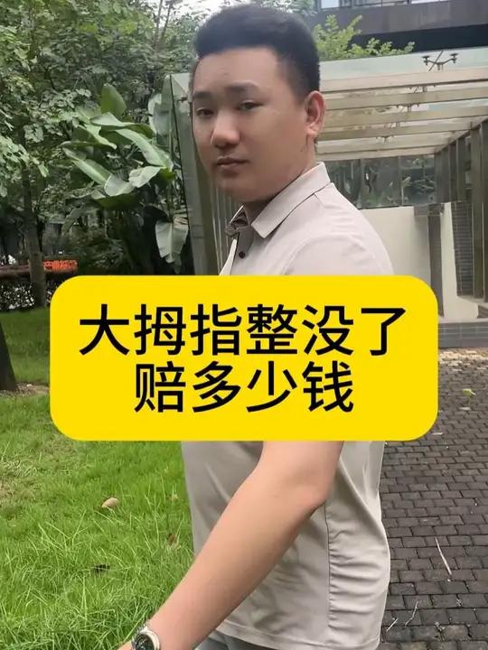 大拇指整没了赔多少钱?