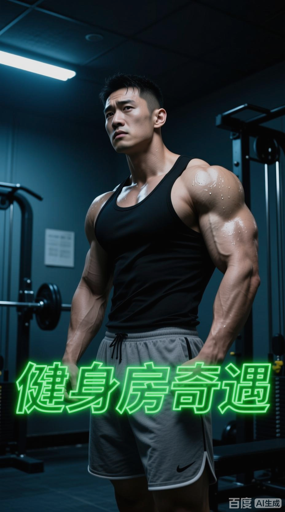 健身房奇遇,双肌肉男的特别互动