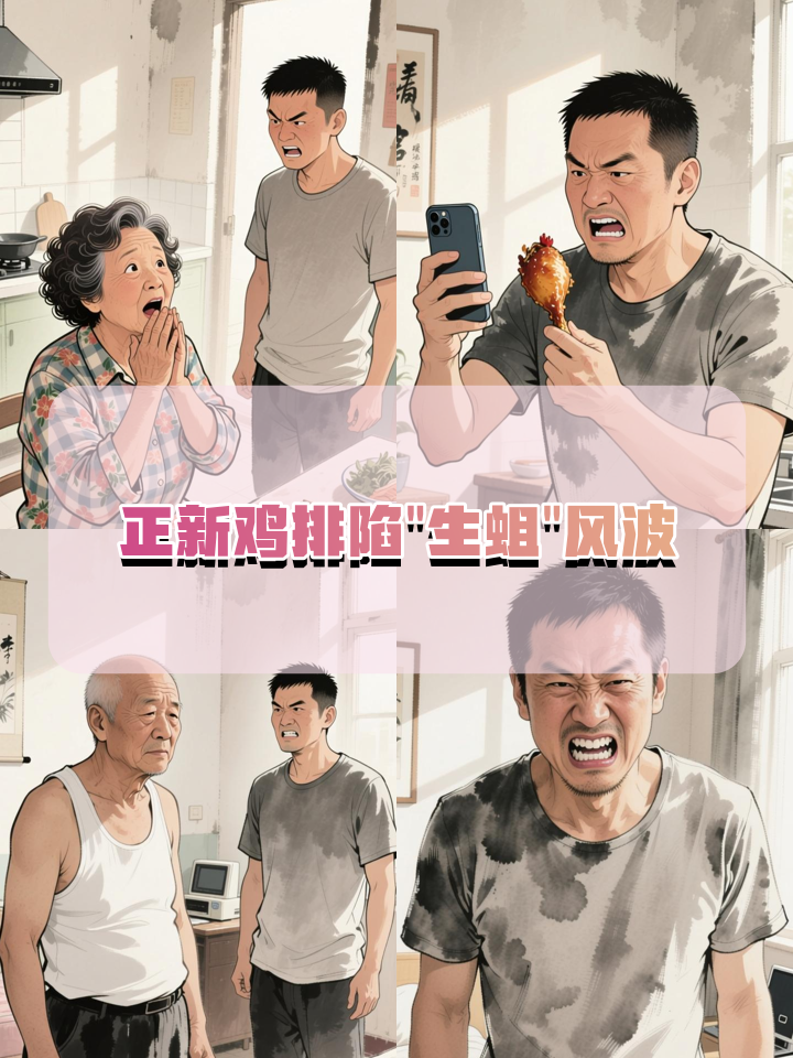 网传正新鸡排鸡腿大量生蛆,门店:顾客早上买的下午来退,已报警