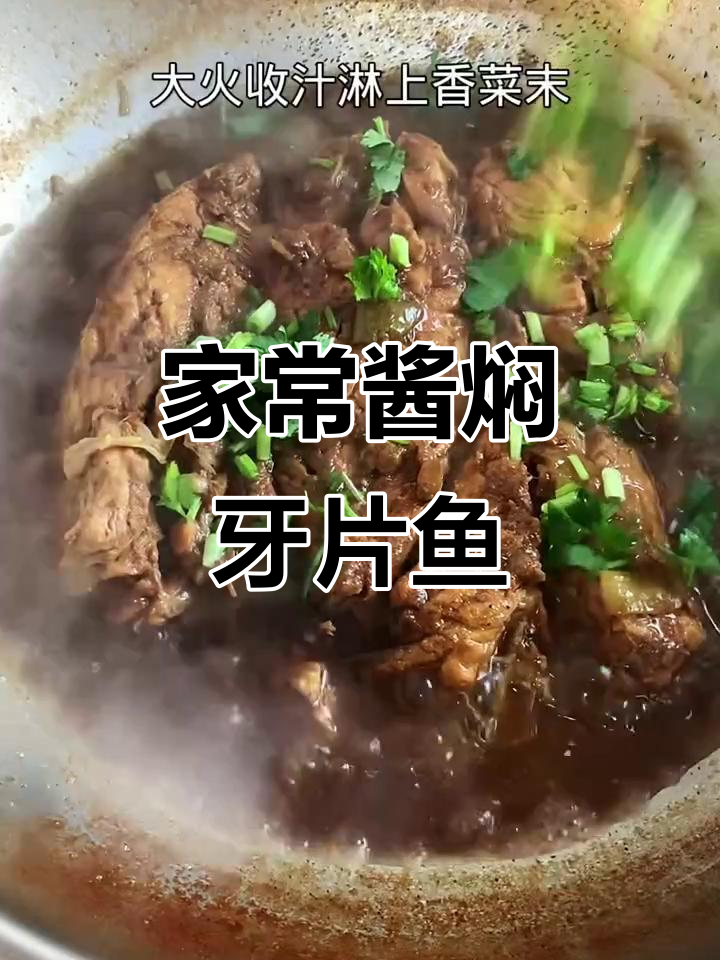 酱焖牙片鱼段,家常下饭美味不容错过