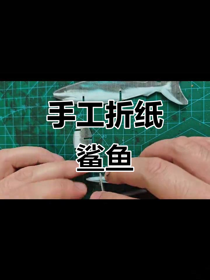 手工纸艺：鲨鱼制作全流程，简单又有趣