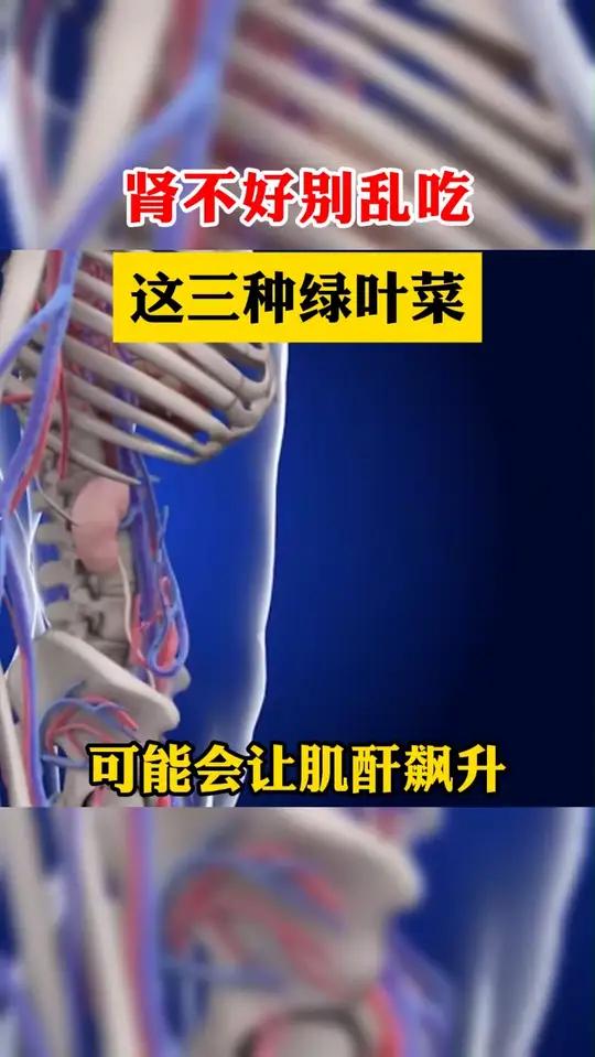 肾不好别乱吃,这三种绿叶菜,可能会让肌酐飙升