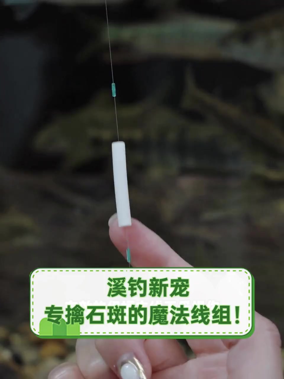 溪钓新宠,专擒石斑的魔法线组!