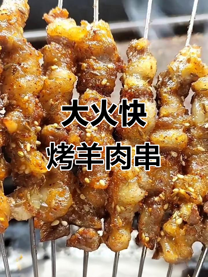 碳烤羊肉串教程，大火快速出美味