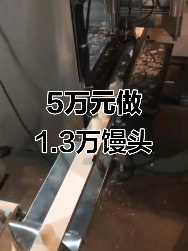小型馒头生产线,三至五万投入,轻松做出1.3万个馒头