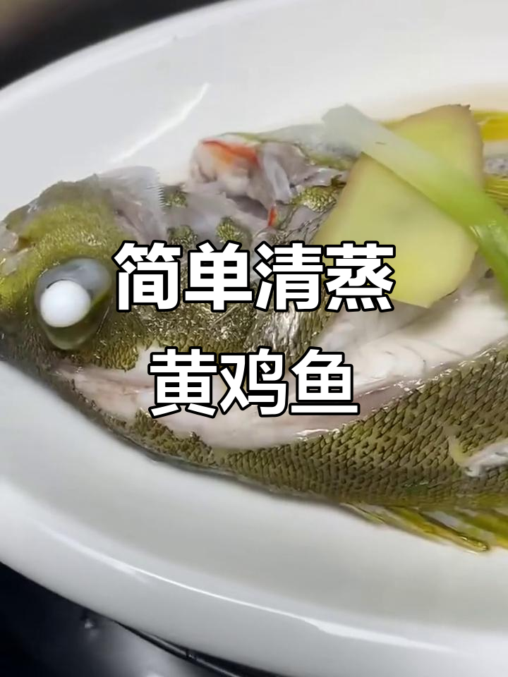 清蒸黄鸡鱼,鲜嫩美味一学就会