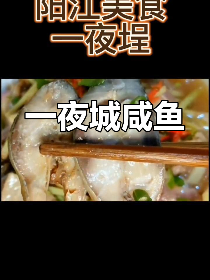 阳江特产一夜埕咸鱼,鲜美独特