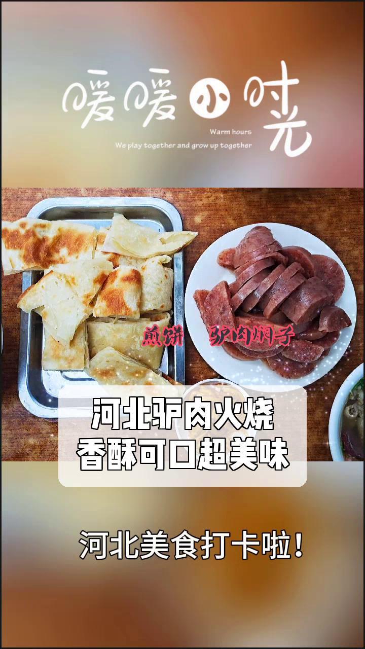 河北驴肉火烧,香酥可口超美味!