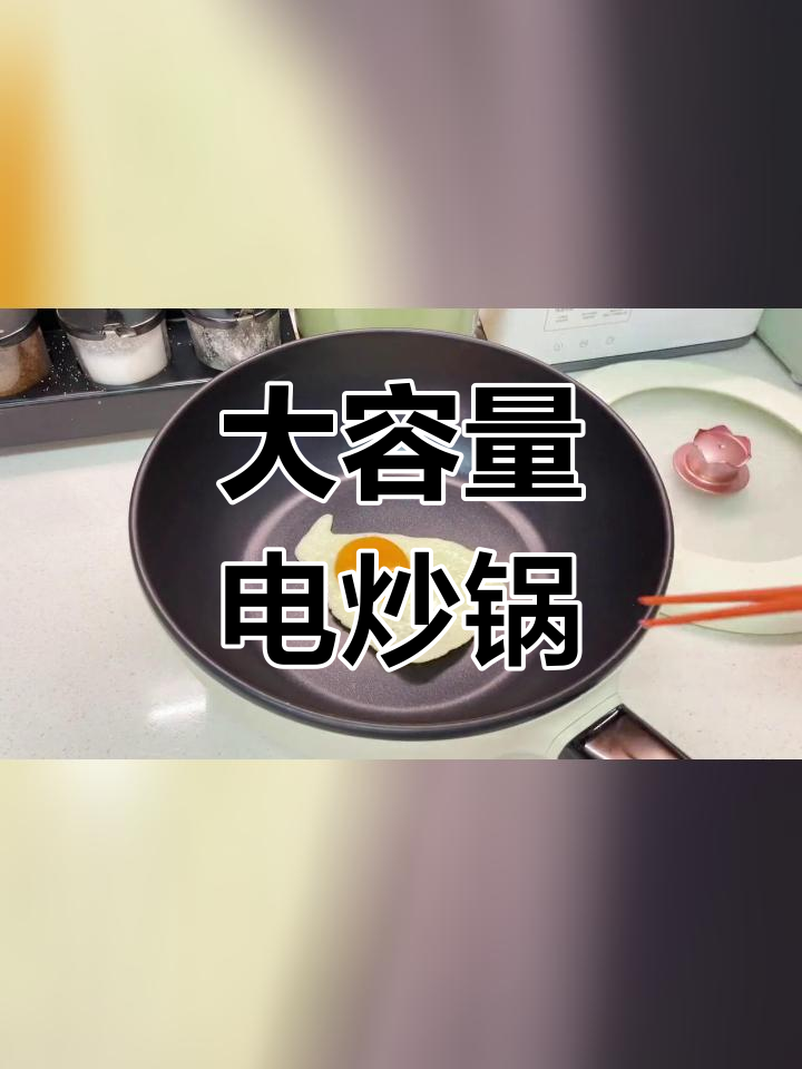 家庭版电炒锅,大容量多功能,煎煮炖蒸都能轻松搞定