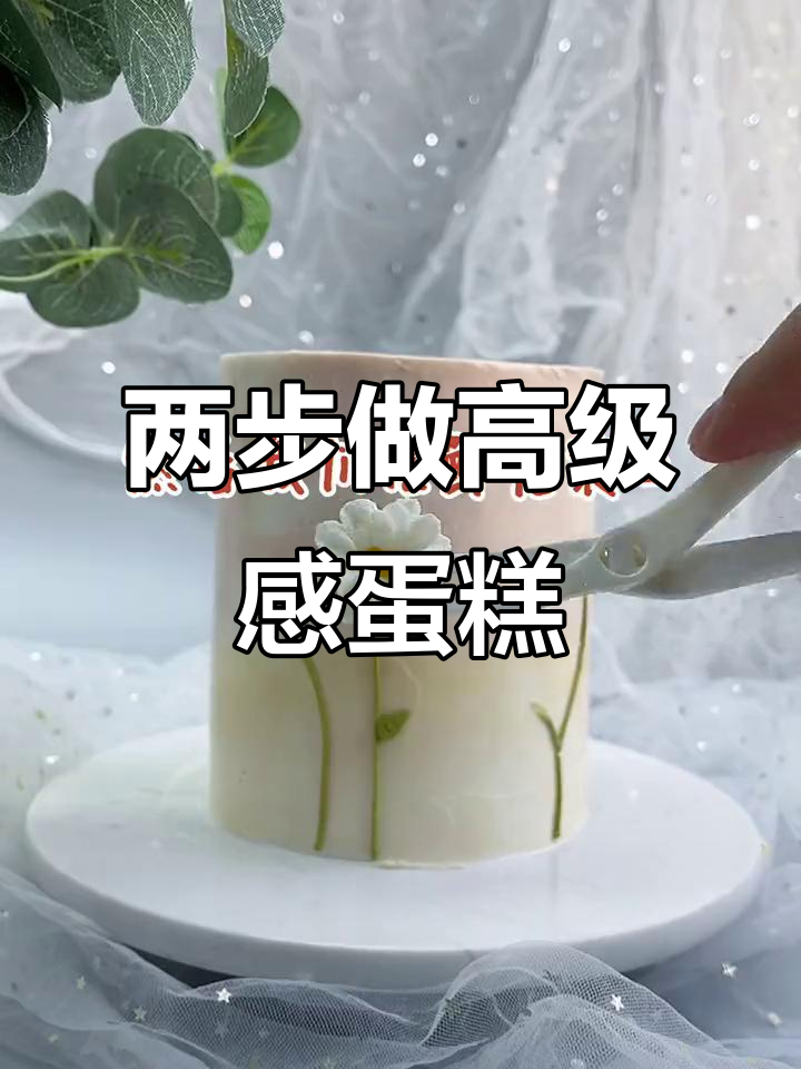 轻松做出高端英子风蛋糕，两步搞定完美配色与裱花