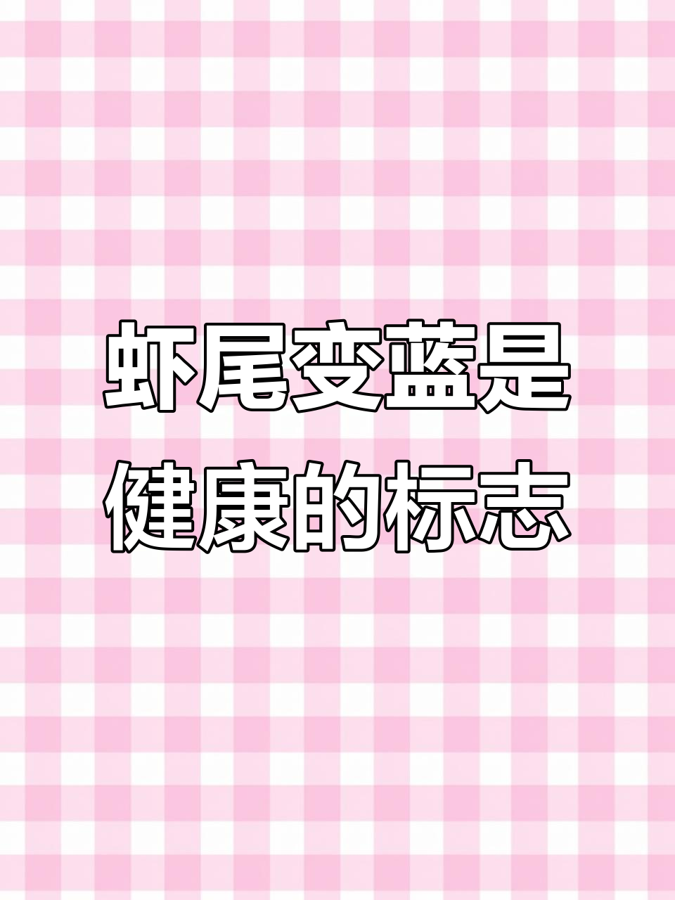 虾尾颜色变化揭示健康状况,蓝色尾巴更健康