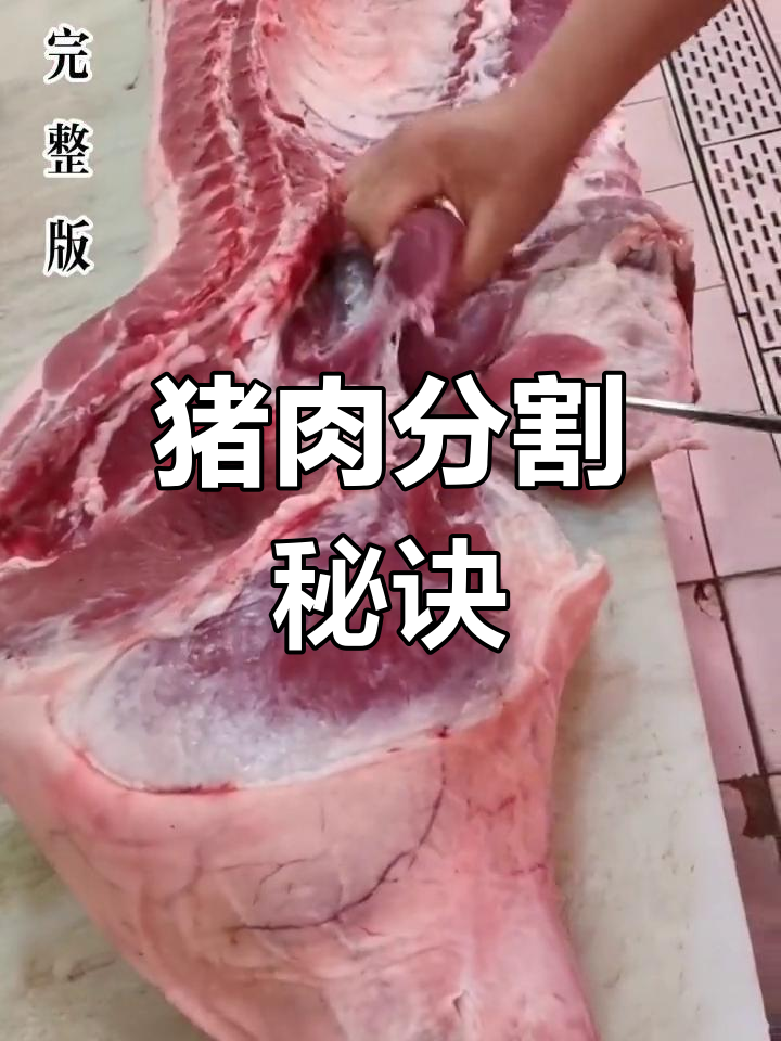 揭秘超市猪肉分割技巧,教你如何精准切割每一块!