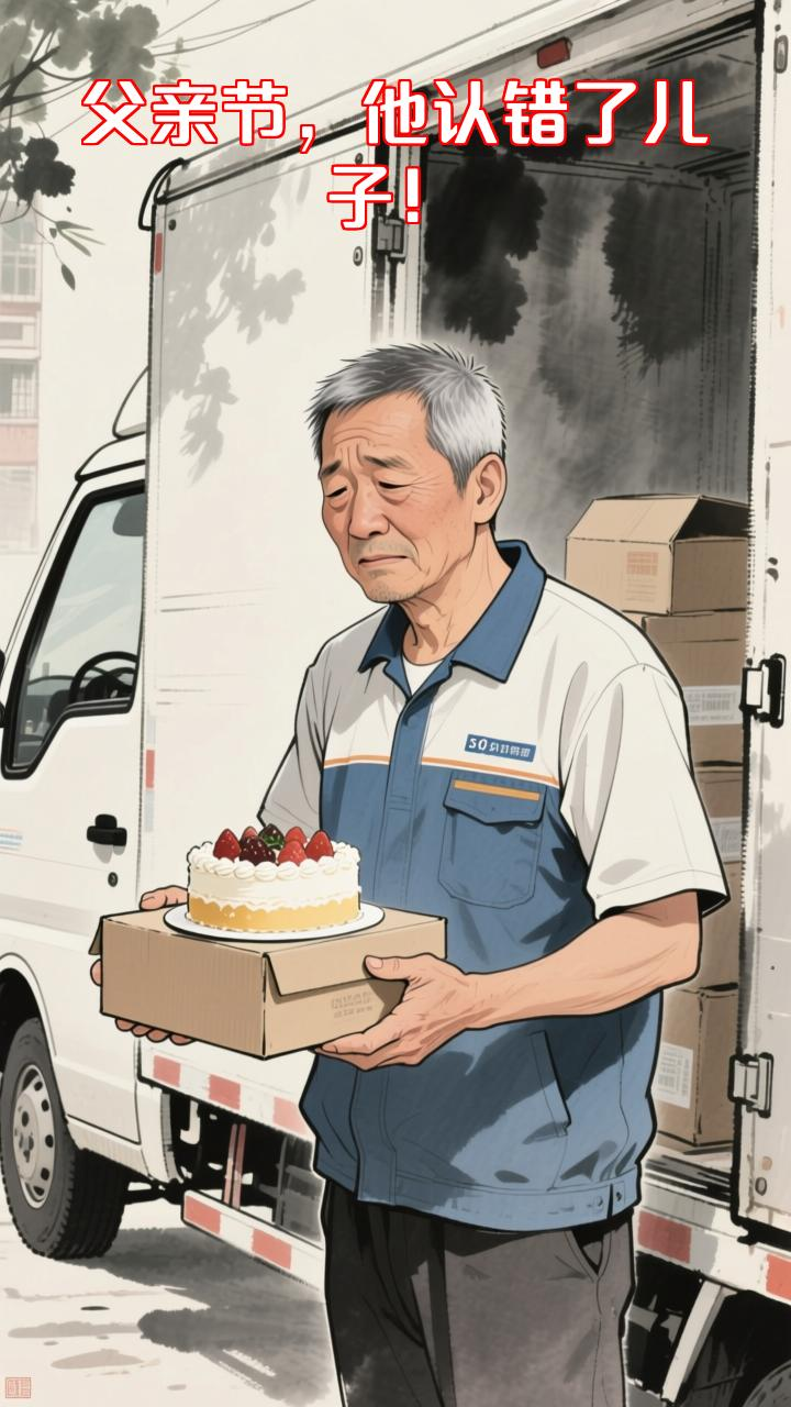 快递员送父亲节蛋糕,开门瞬间全家惊呆了!