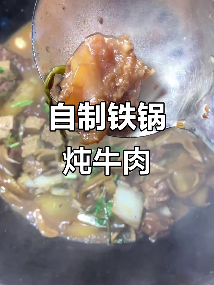家庭版铁锅炖牛肉,配菜随意选!