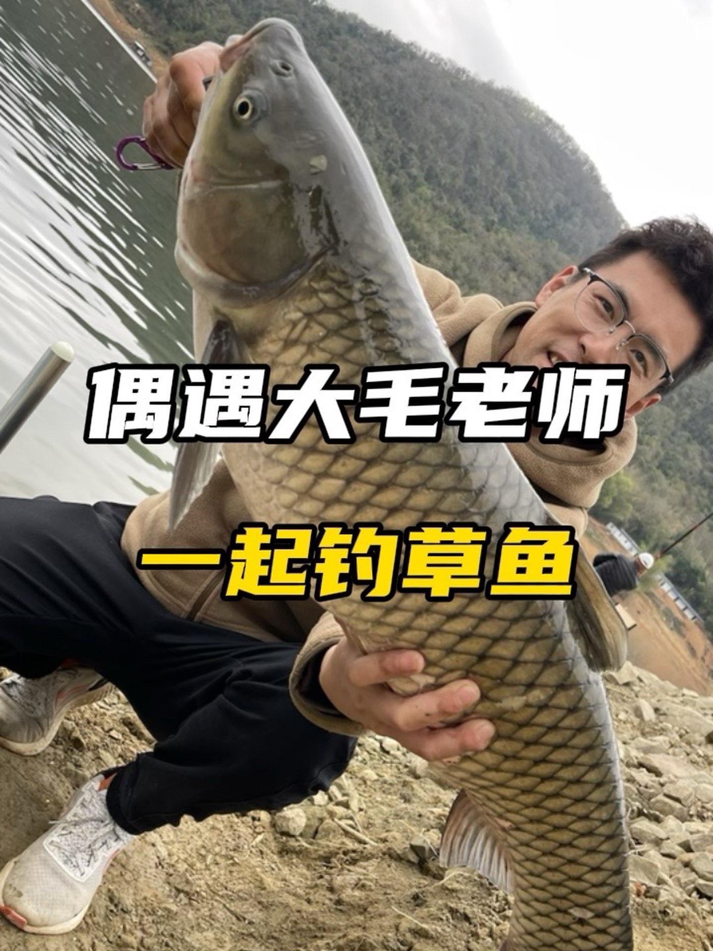 野钓云南偶遇李大毛老师,坐他隔壁一起钓草鱼 野钓 野钓草鱼 矶竿滑漂 老坛甜薯