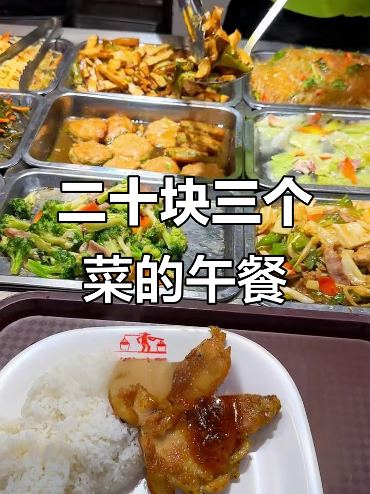 20元快餐盒饭,三道菜超值搭配