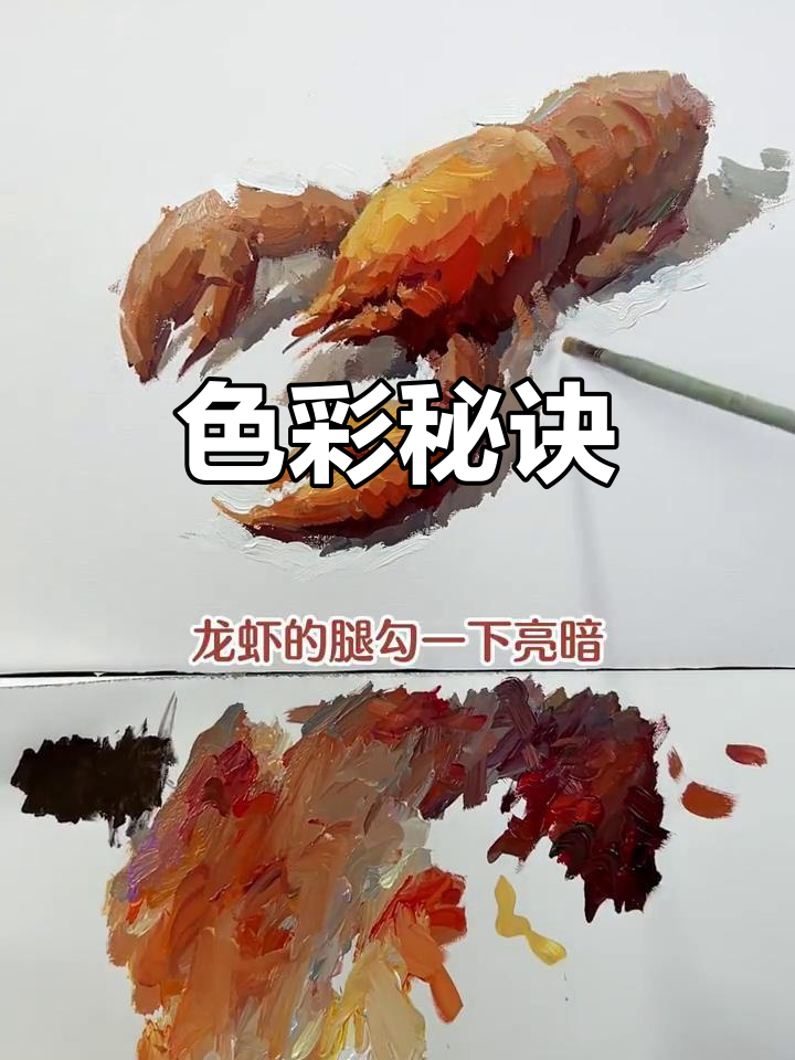龙虾色彩大揭秘,美术狗必看!